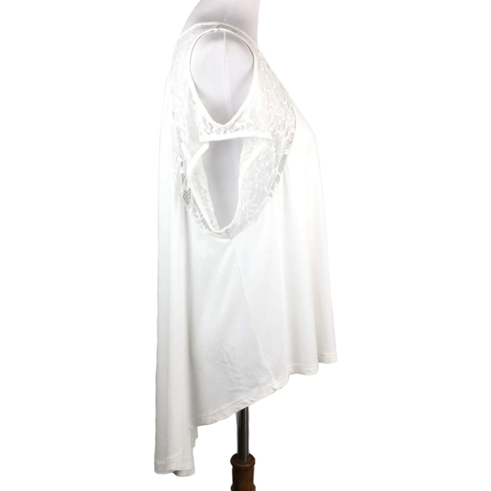 S. Line Lace Cold Shoulder Top - Picture 3 of 6